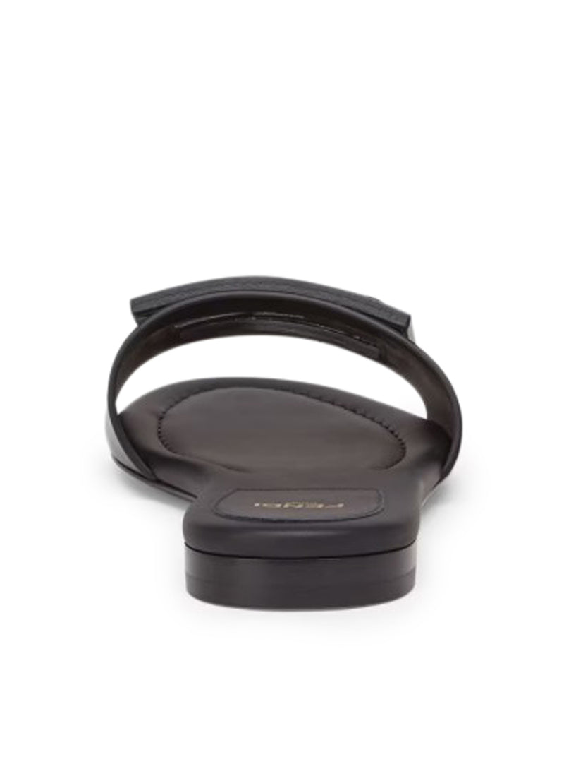 SLIDE BAGUETTE IN BLACK LEATHER