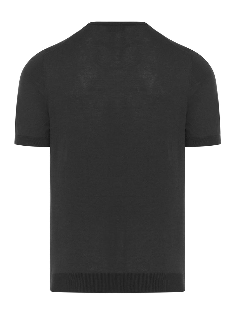 CREW NECK COTTON KNITTED T-SHIRT