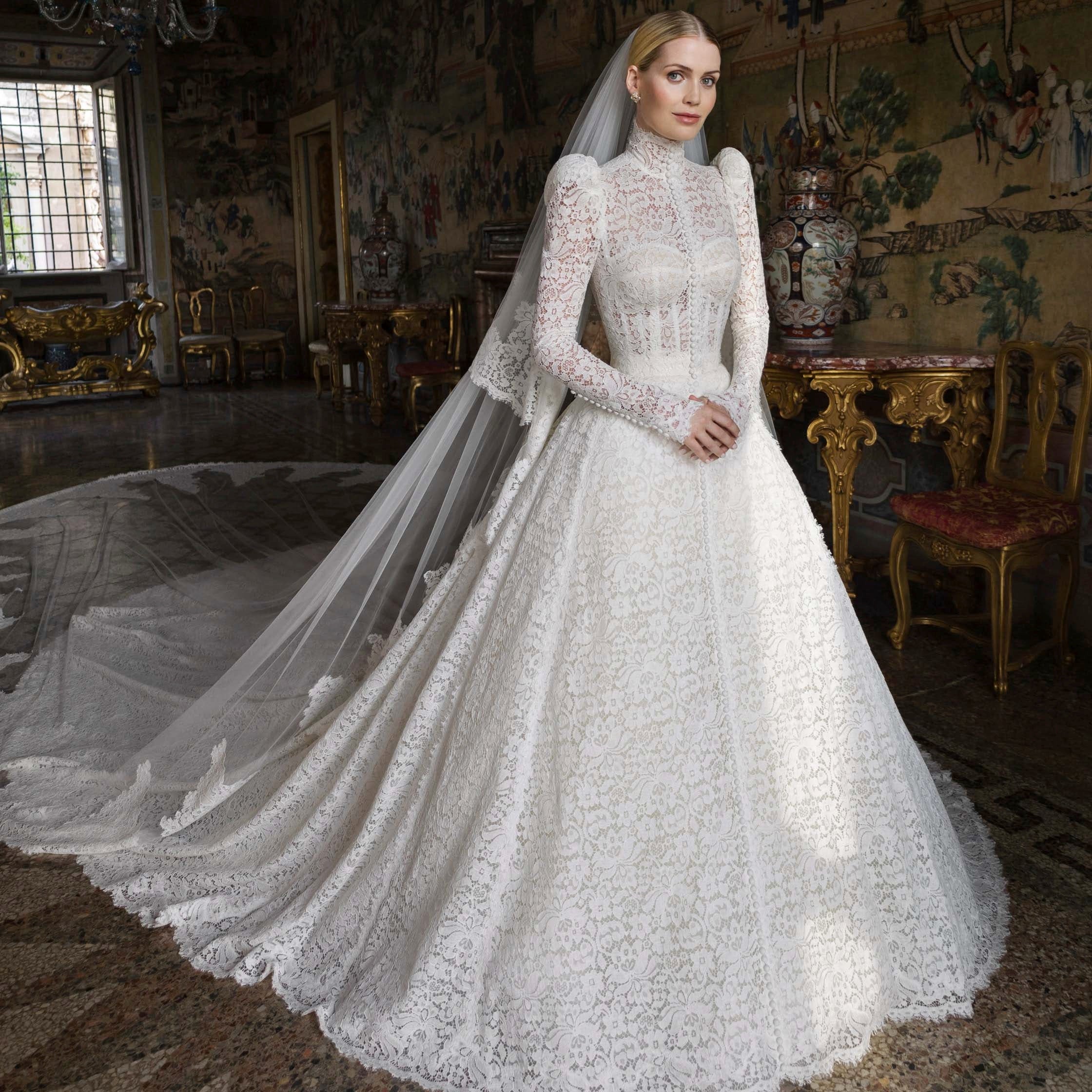 Kitty Spencer's wedding dresses by Dolce & Gabbana
