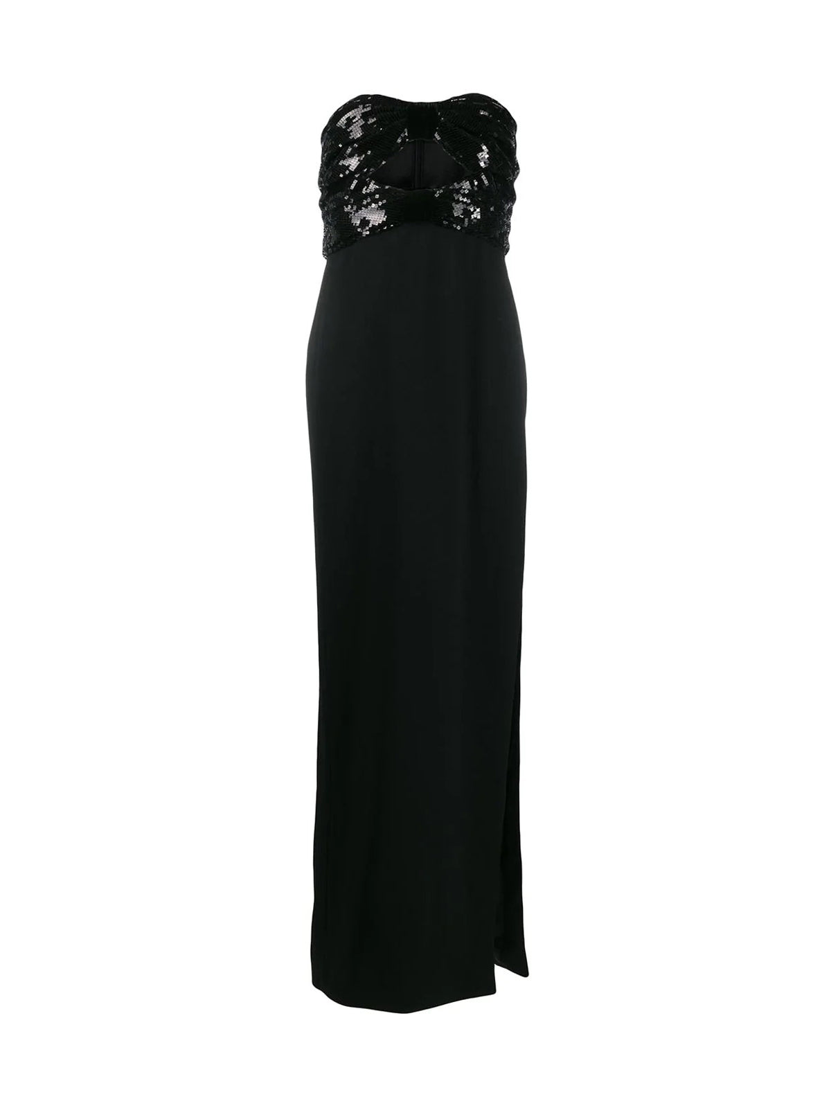 sequin-embellished evening gown