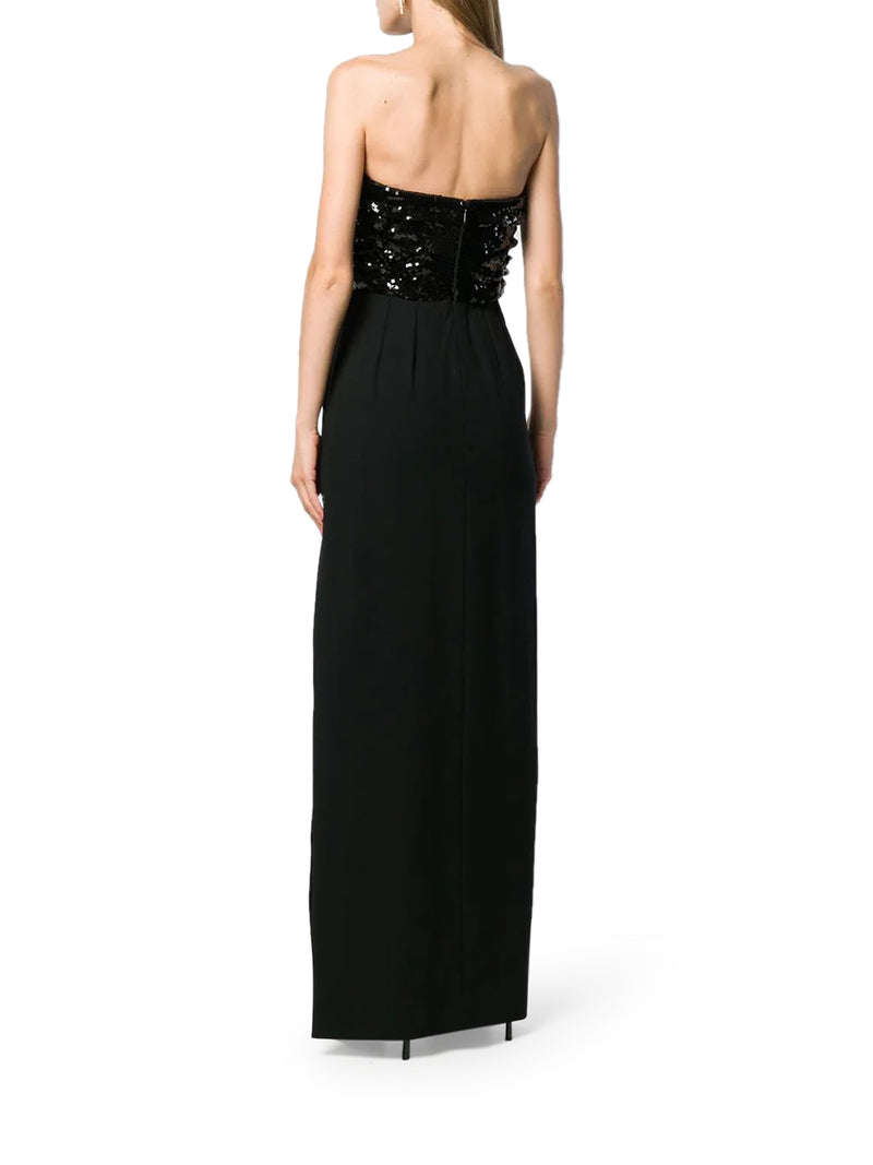 sequin-embellished evening gown