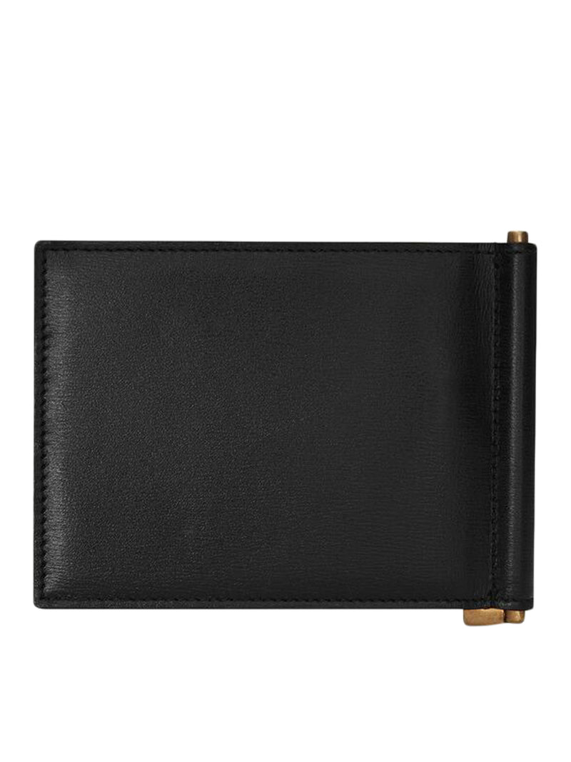 TINY CASSANDRE SHINY LEATHER WALLET WITH BANKNOTE CLIP