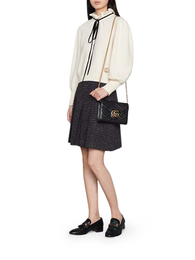 MINI GG MARMONT BAG IN MATELASSÉ LEATHER