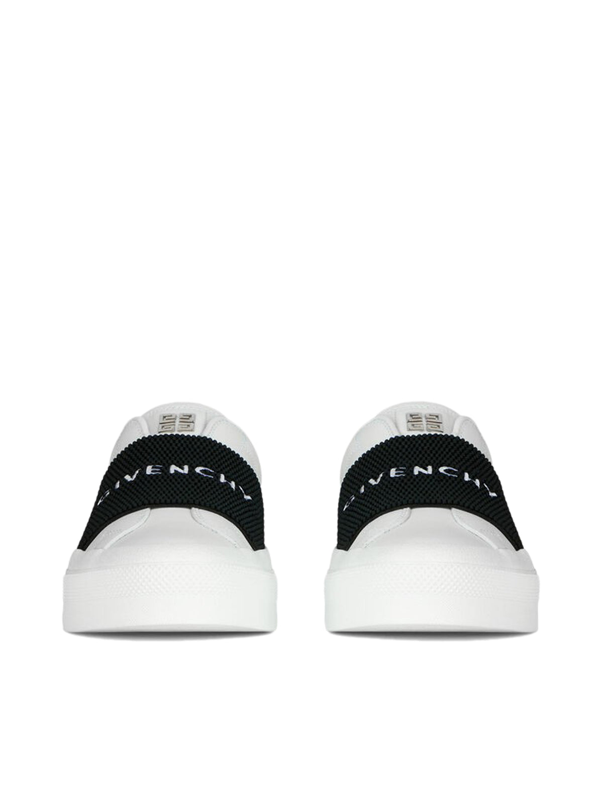 SNEAKERS IN LEATHER WITH GIVENCHY WEBBING