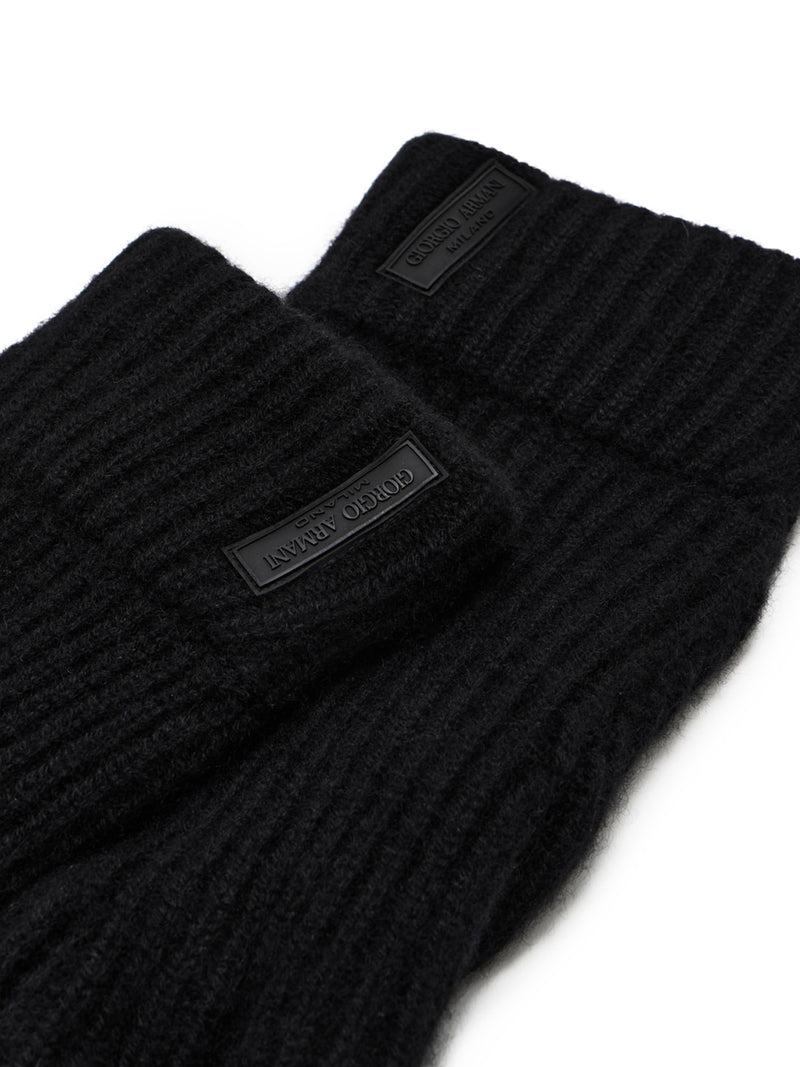 PURE CASHMERE KNITTED GLOVES