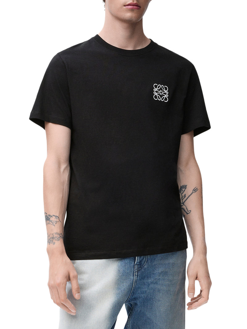 REGULAR FIT COTTON T-SHIRT WITH ANAGRAM