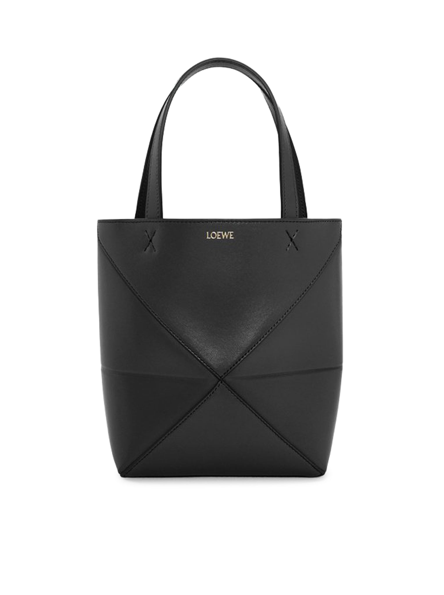 PUZZLE FOLD TOTE BAG IN POLISHED CALFSKIN
