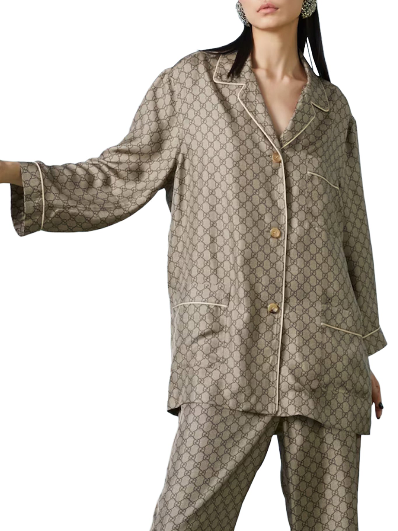 GG SUPREME SILK SHIRT