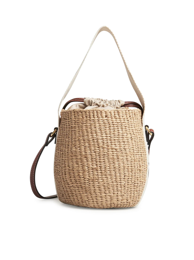 WOODY SMALL BASKET BAG IN NATURAL FIBERS