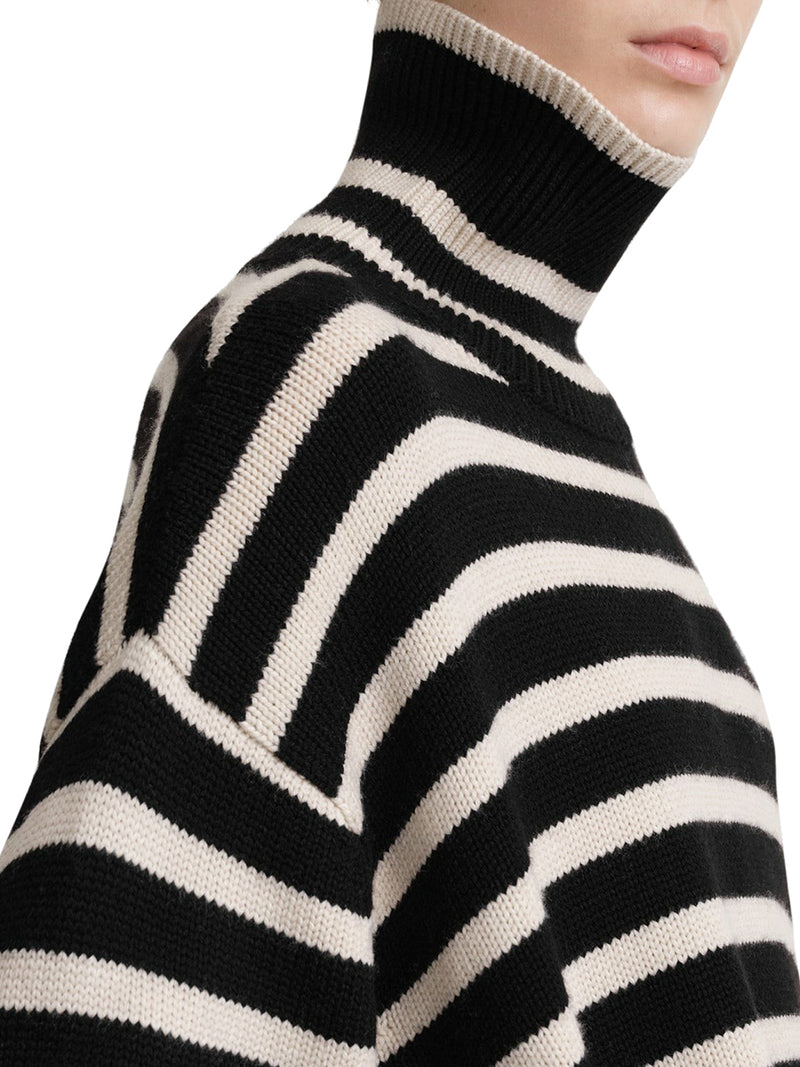 Signature stripe turtleneck