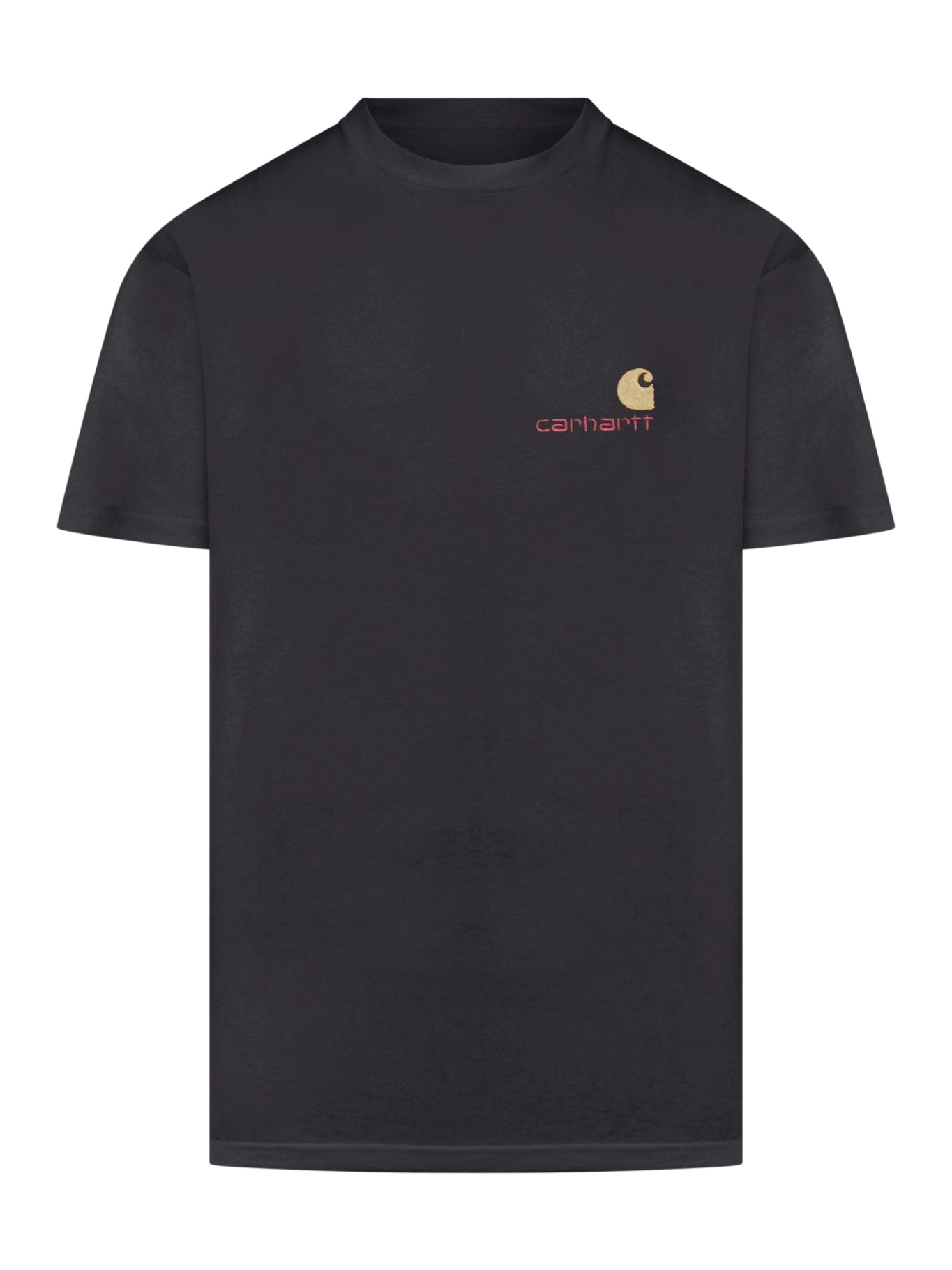 ORGANIC COTTON T-SHIRT WITH AMERICAN LOGO EMBROIDERY