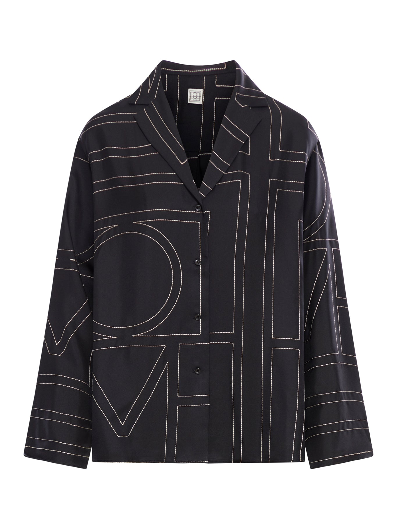 SILK SHIRT WITH MONOGRAM