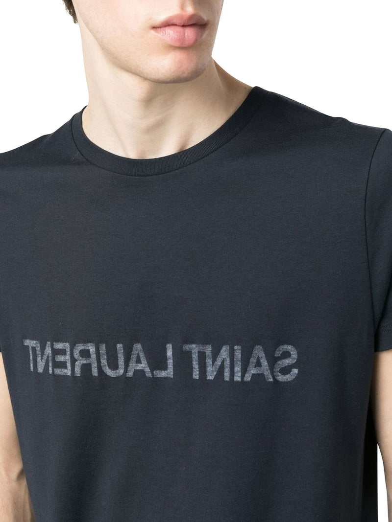 Reverse logo-print cotton T-shirt