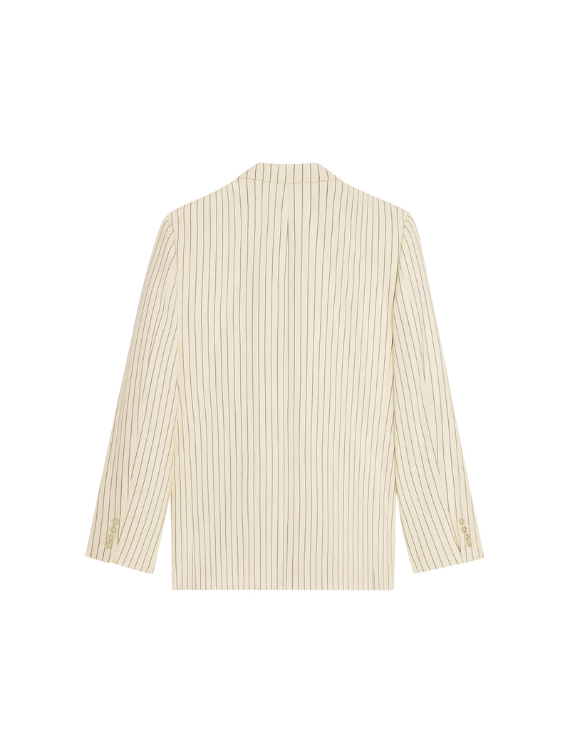 CLASSIC JACKET IN STRIPED WOOL