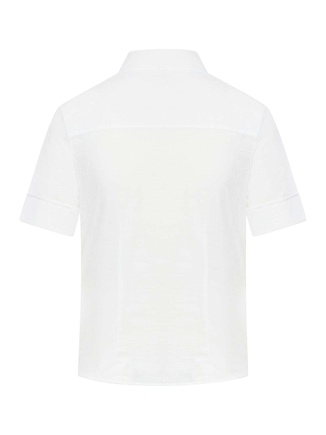 CHELSEA SHIRT IN WHITE COTTON FLAT