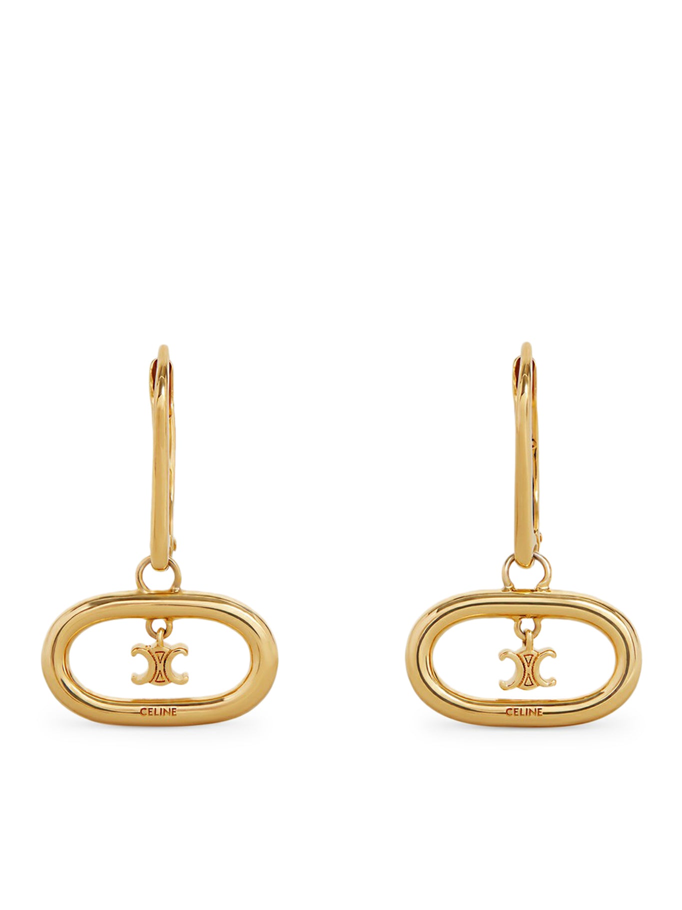 TRIOMPHE MOBILE EARRINGS IN BRASS WITH A GOLD FINISH