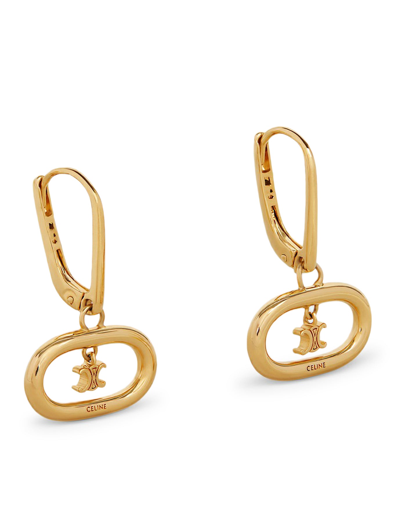 TRIOMPHE MOBILE EARRINGS IN BRASS WITH A GOLD FINISH