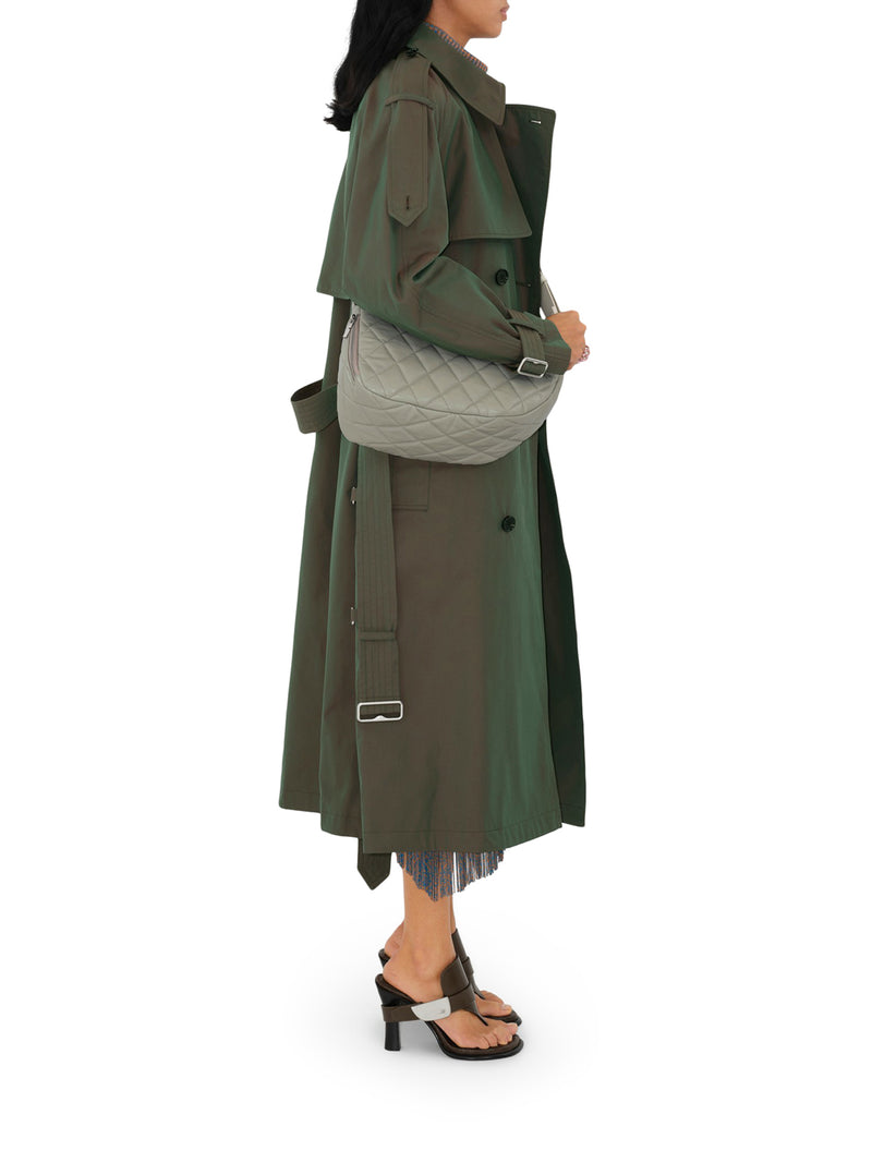 Long cotton trench coat