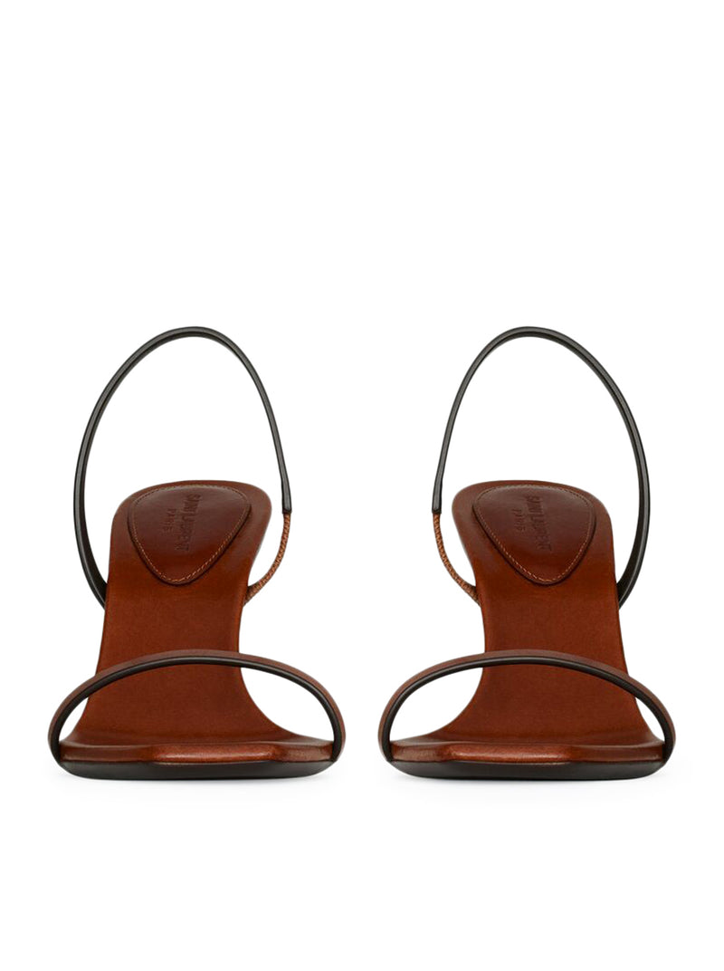 OPYUM SANDALS IN VEGETABLE TANNED LEATHER WITH BACK STRAP