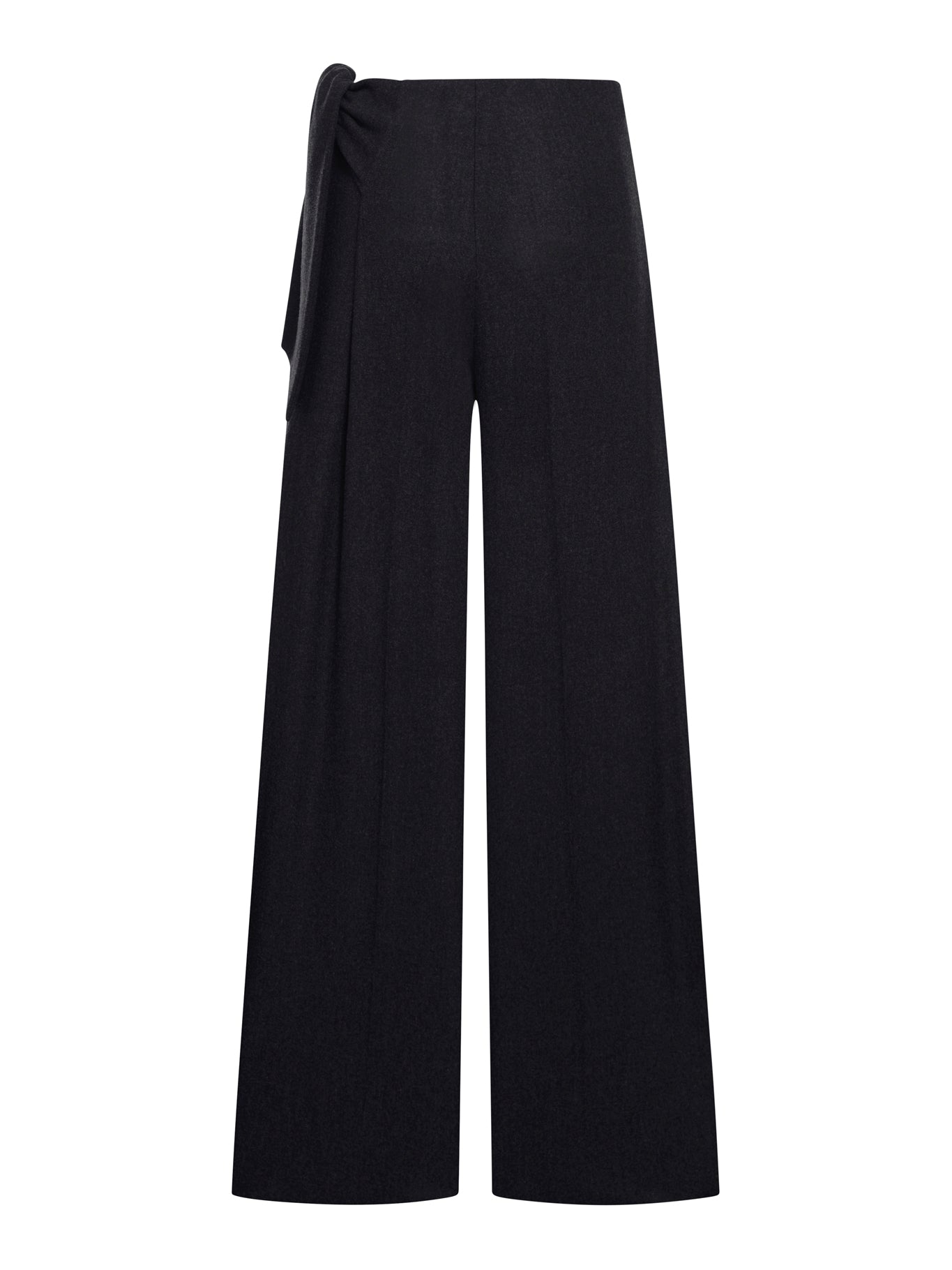 WOOL TROUSERS WITH BOW