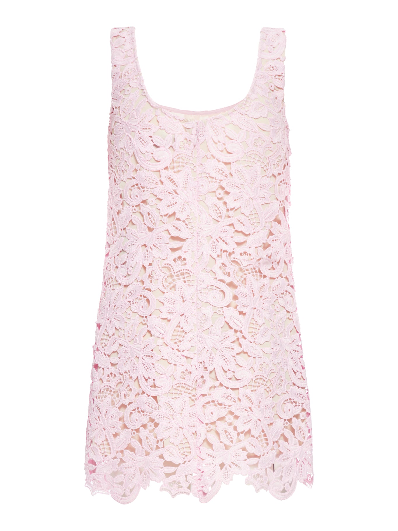 LACE MINIDRESS IN PINK