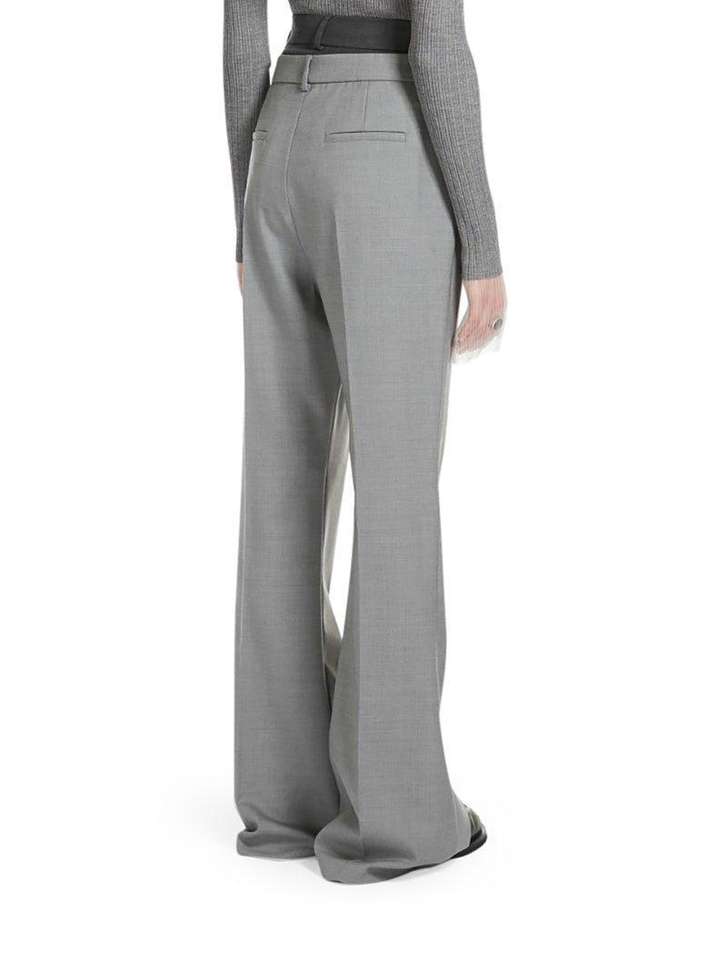 Flare pants with double personalized belt