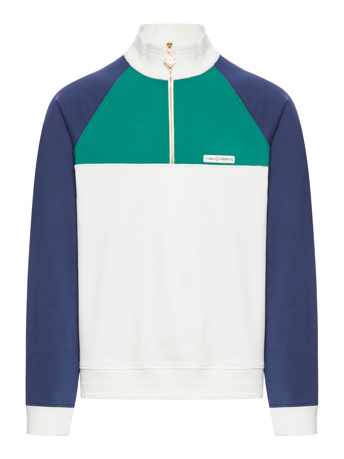 Sweatshirt with color-block design