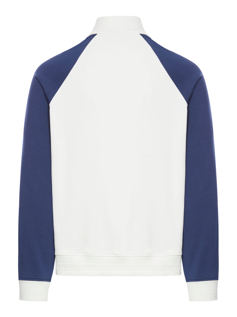 Sweatshirt with color-block design