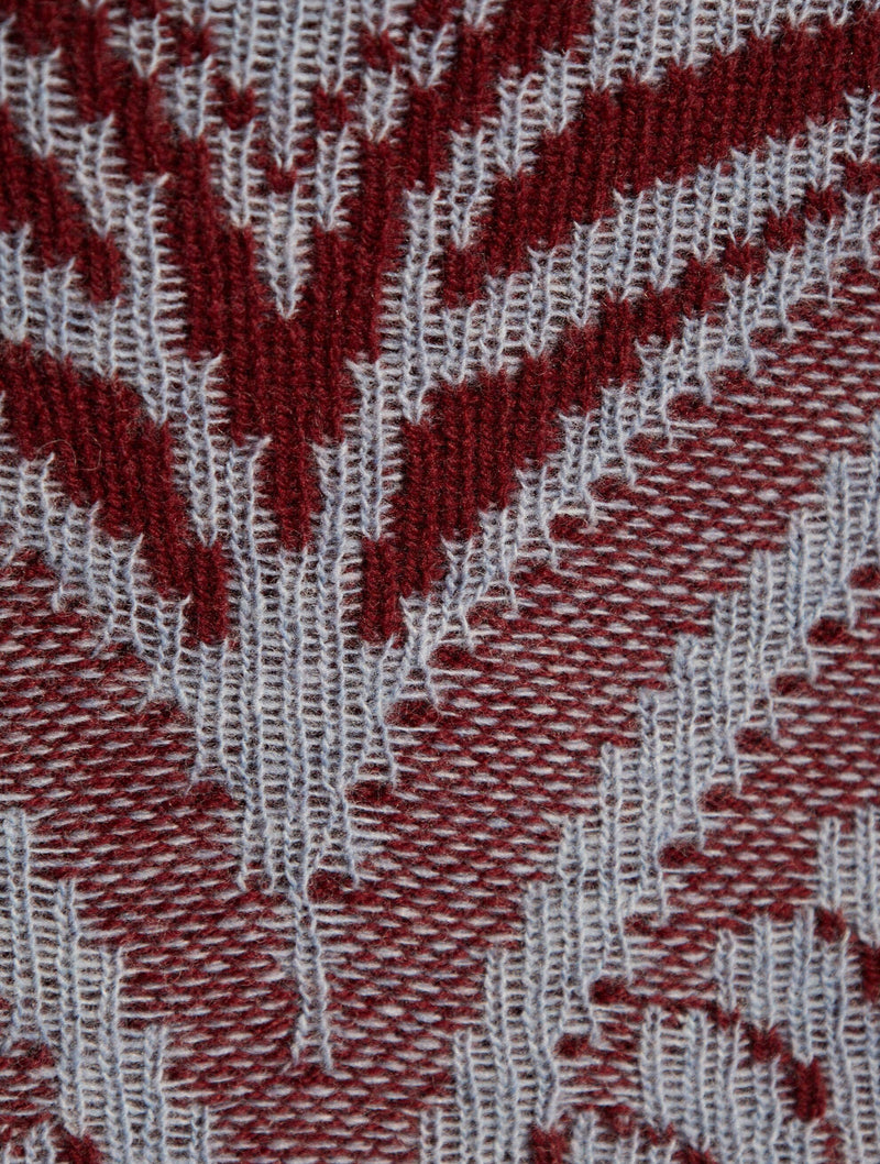 intarsia-knit wool skirt