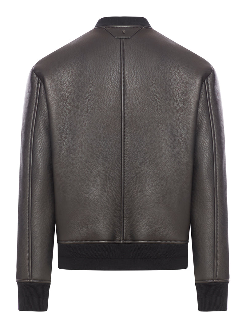 Leather Bomber Jacket