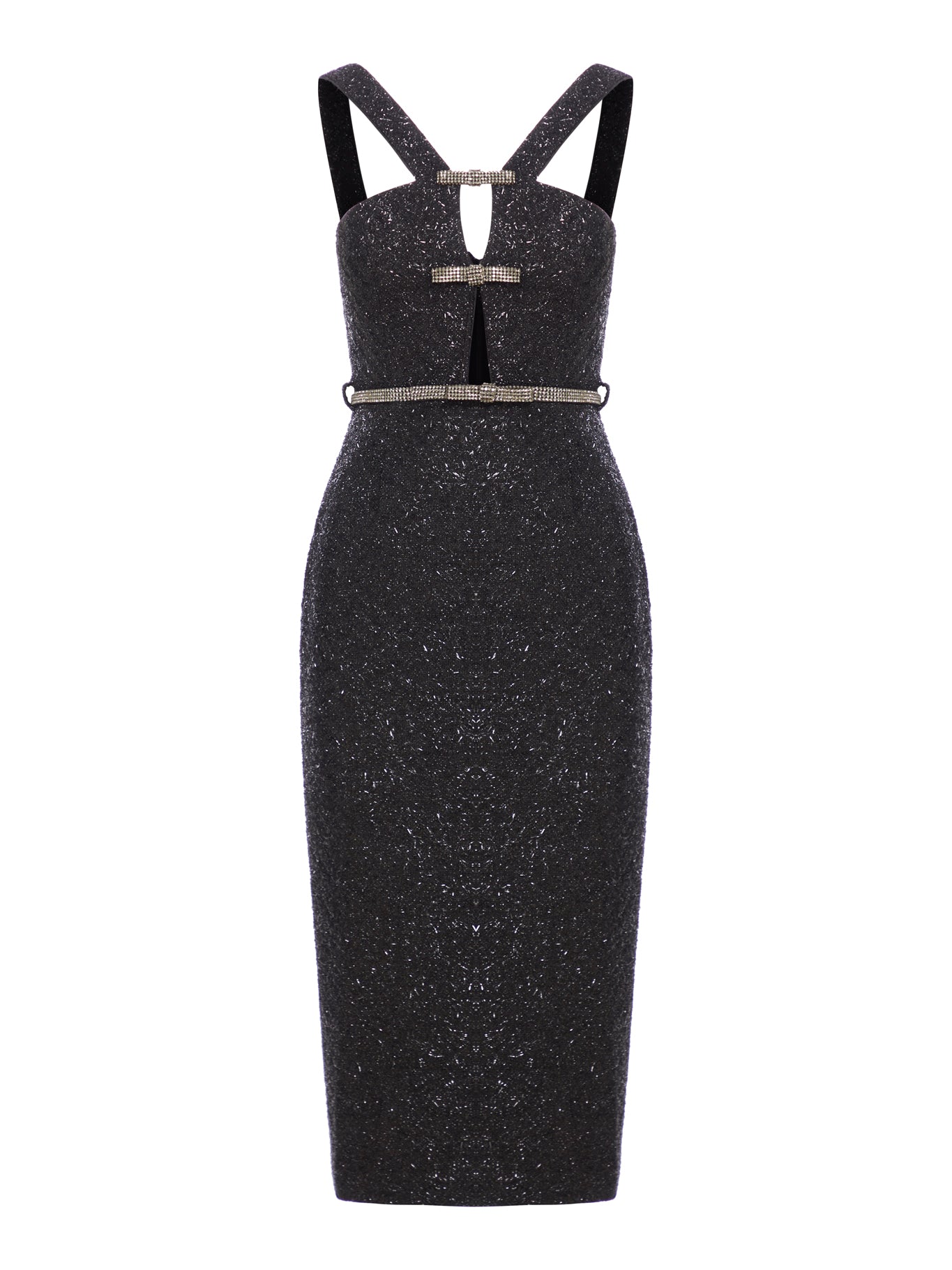 Tinsel boucle midi dress