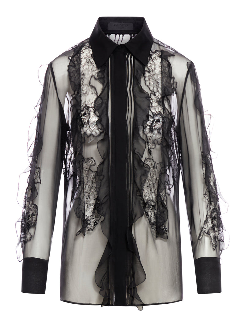 SILK CHIFFON SHIRT