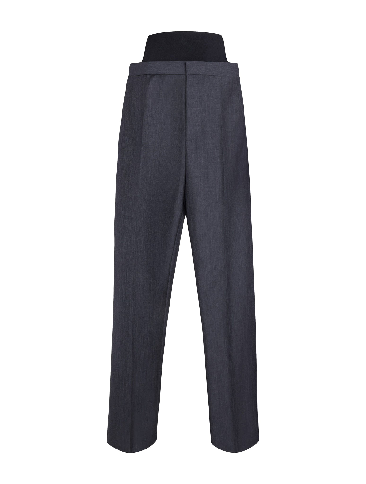 TAILORED TROUSERS WITH KNIT BAND