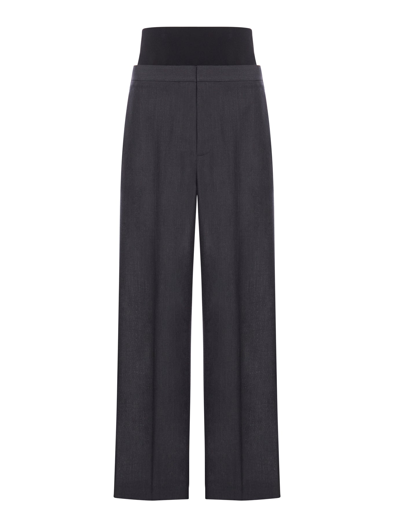 TAILORED TROUSERS WITH KNIT BAND