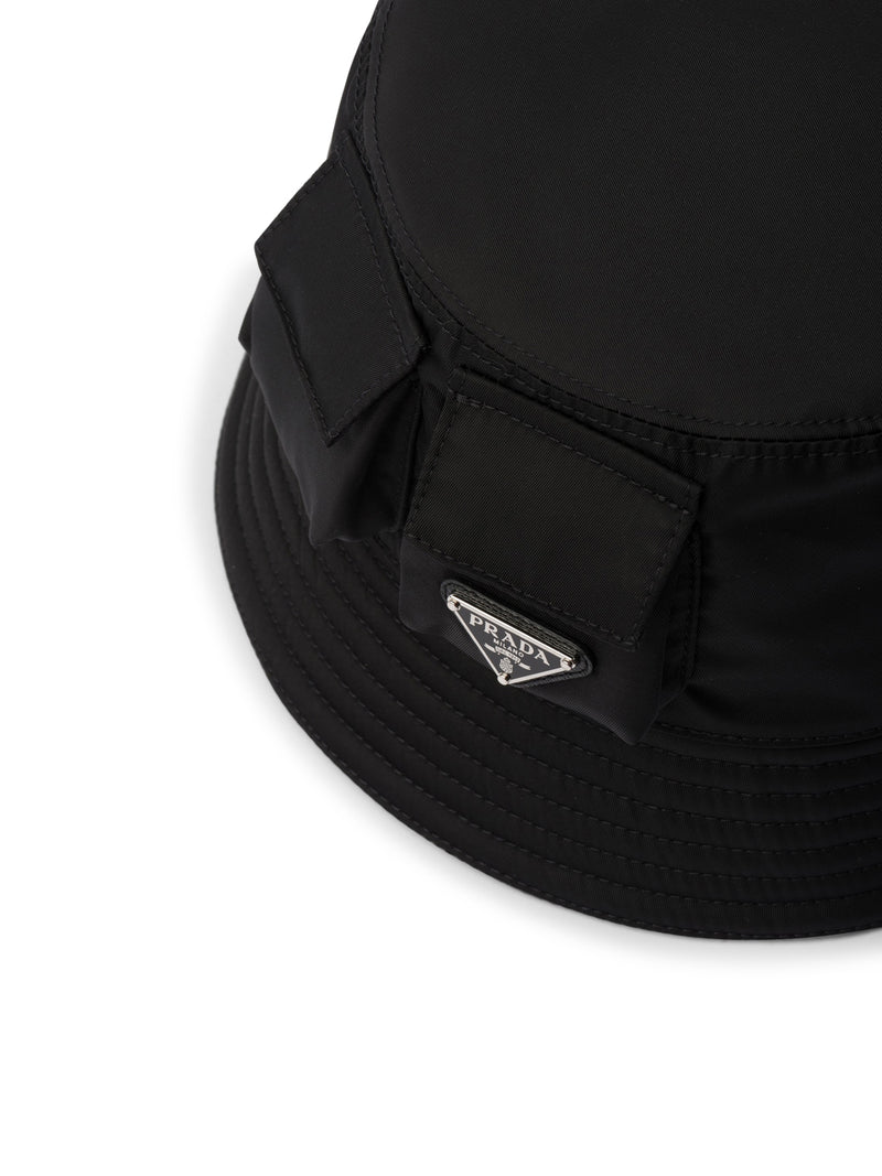 Re-Nylon bucket hat with mini pockets