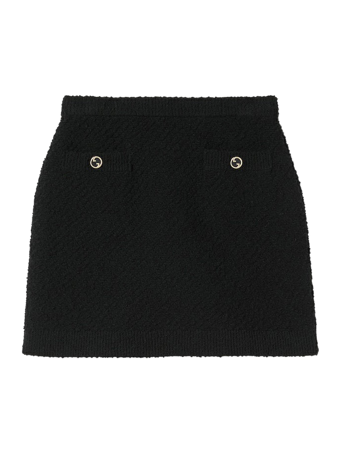 BOUCLÉ WOOL SKIRT