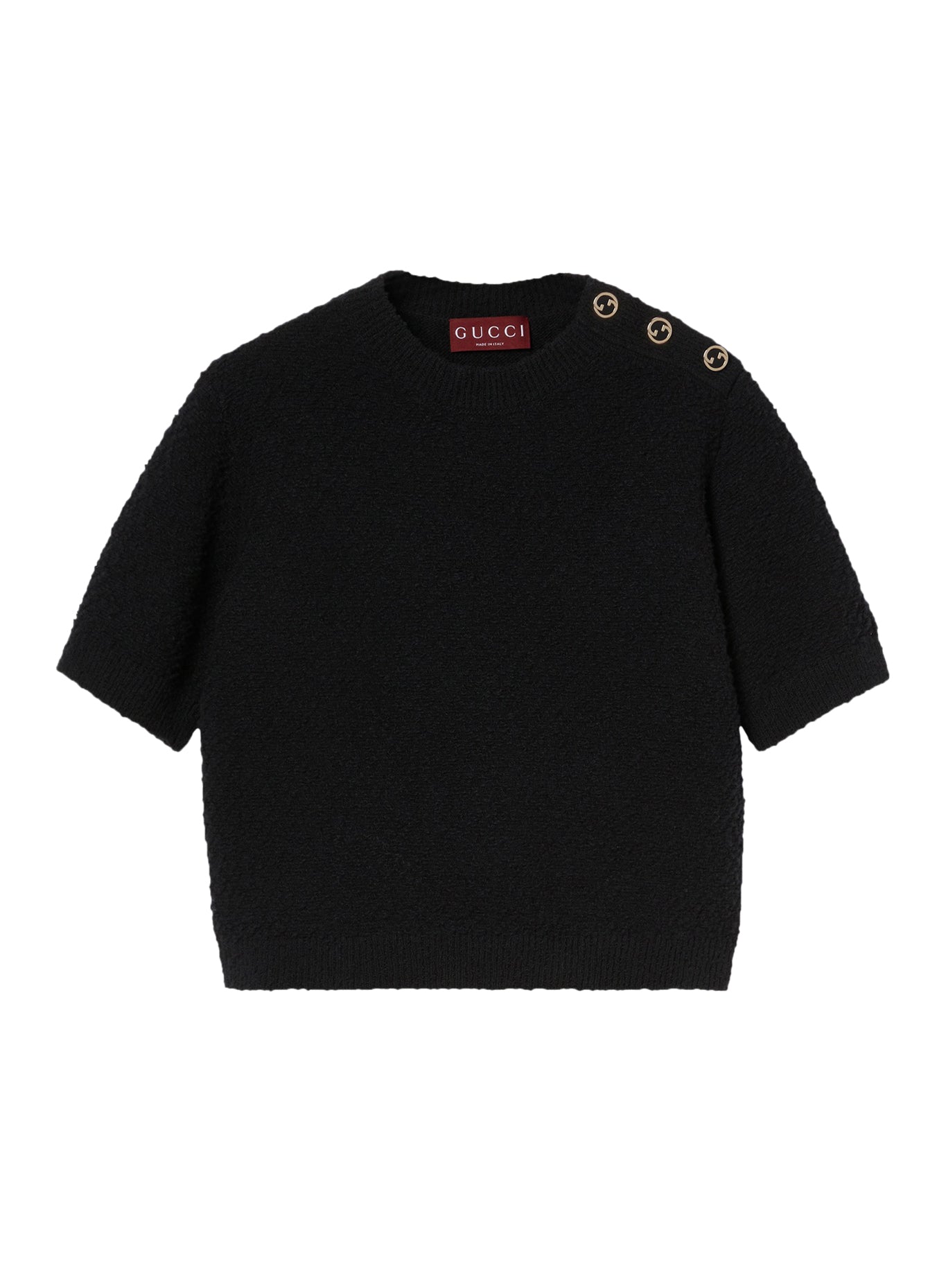 BOUCLÉ WOOL CREW-NECK SWEATER