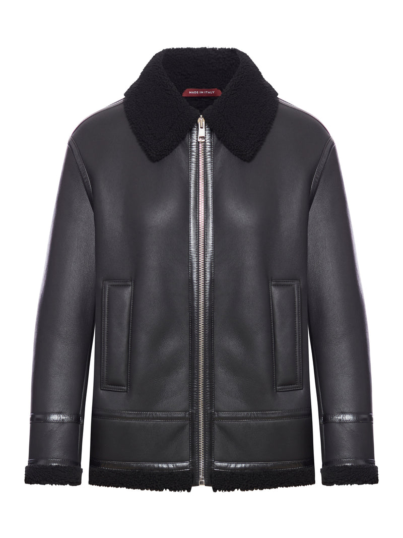 GUCCI LEATHER BIKER