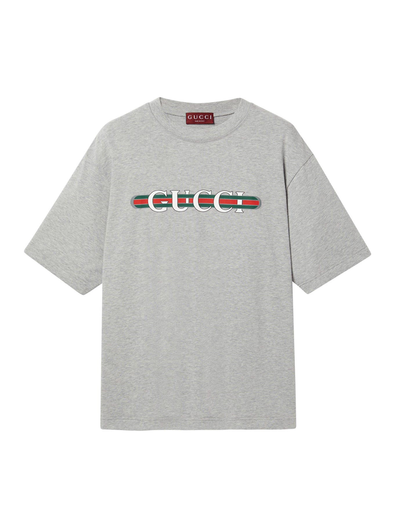 COTTON JERSEY T-SHIRT WITH GUCCI PRINT