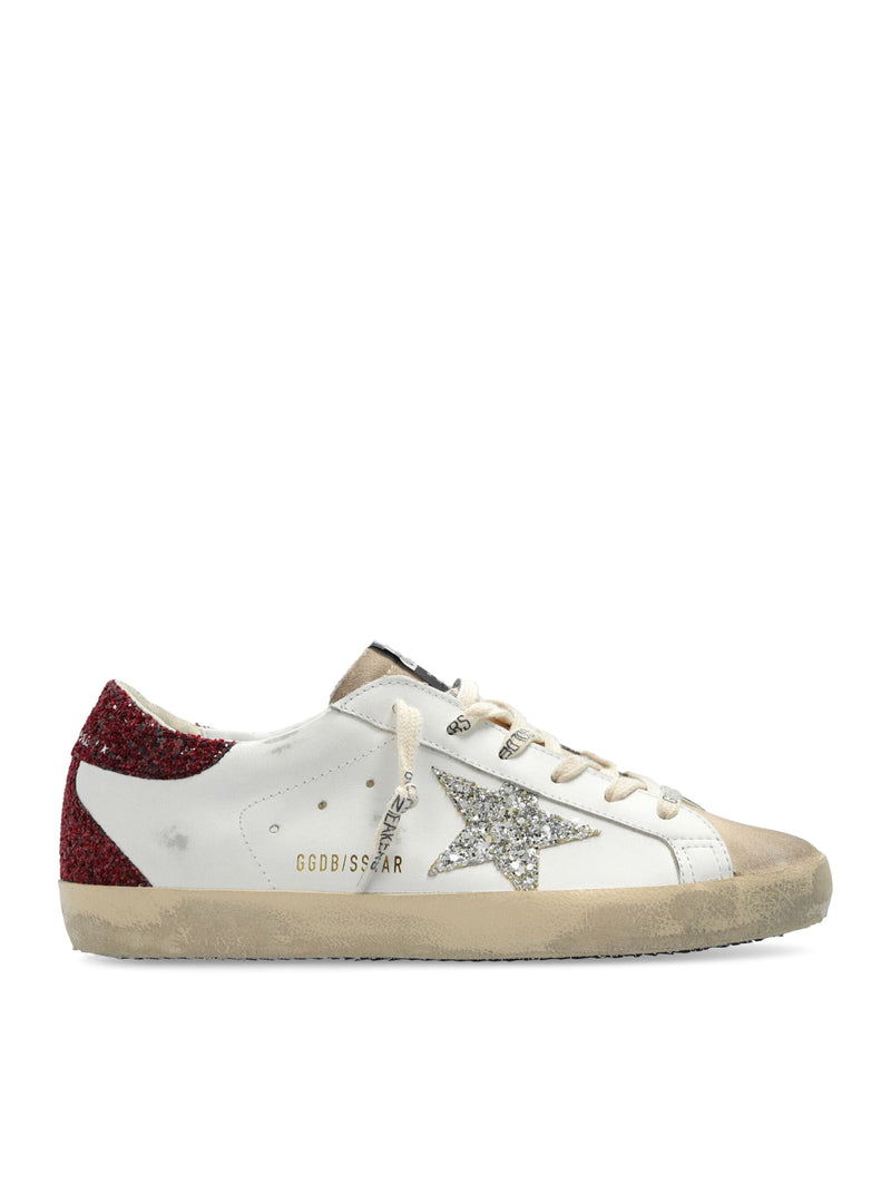 SuperStar distressed leather sneakers