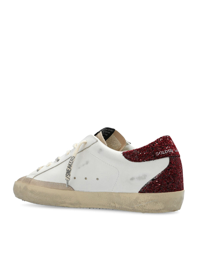 SuperStar distressed leather sneakers