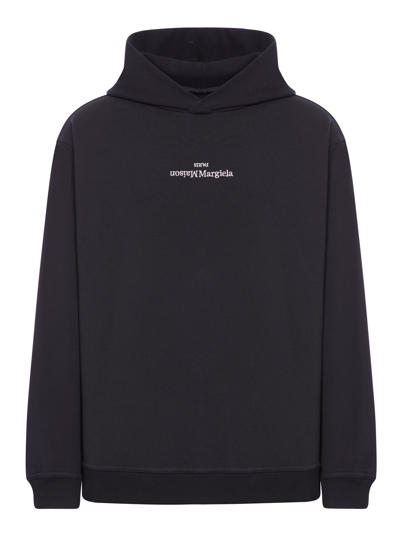 Black Cotton Oversized Sweatshirt