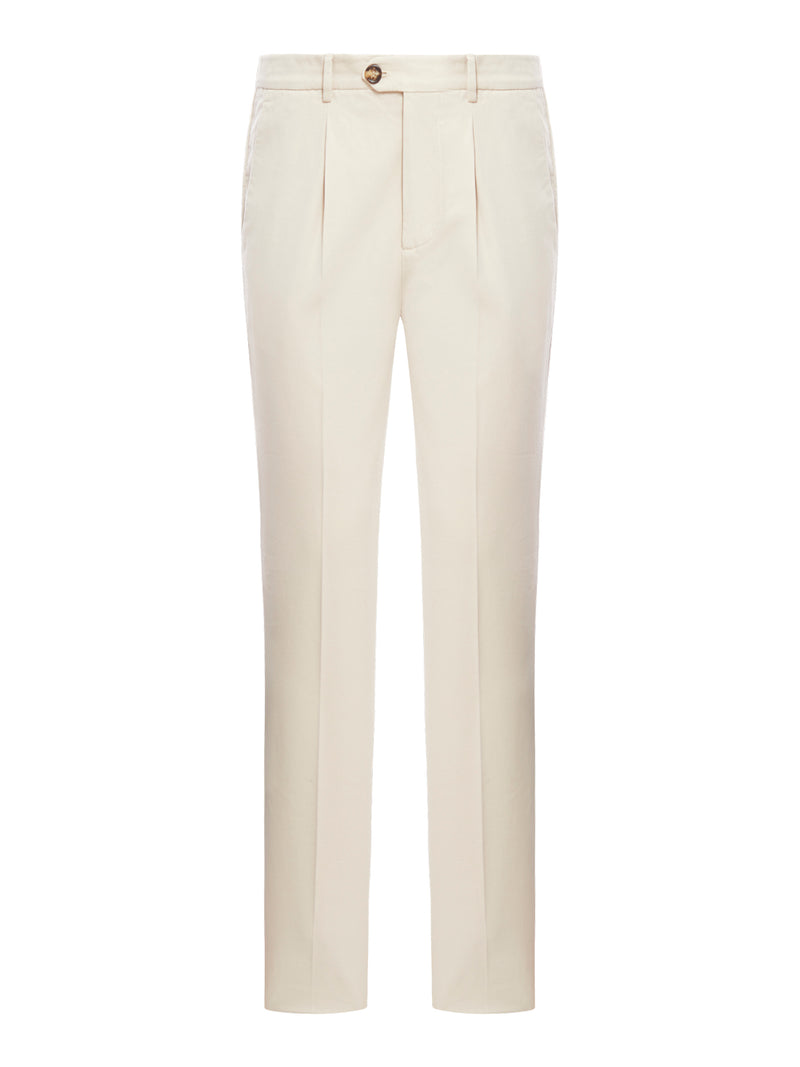 trousers with pleats