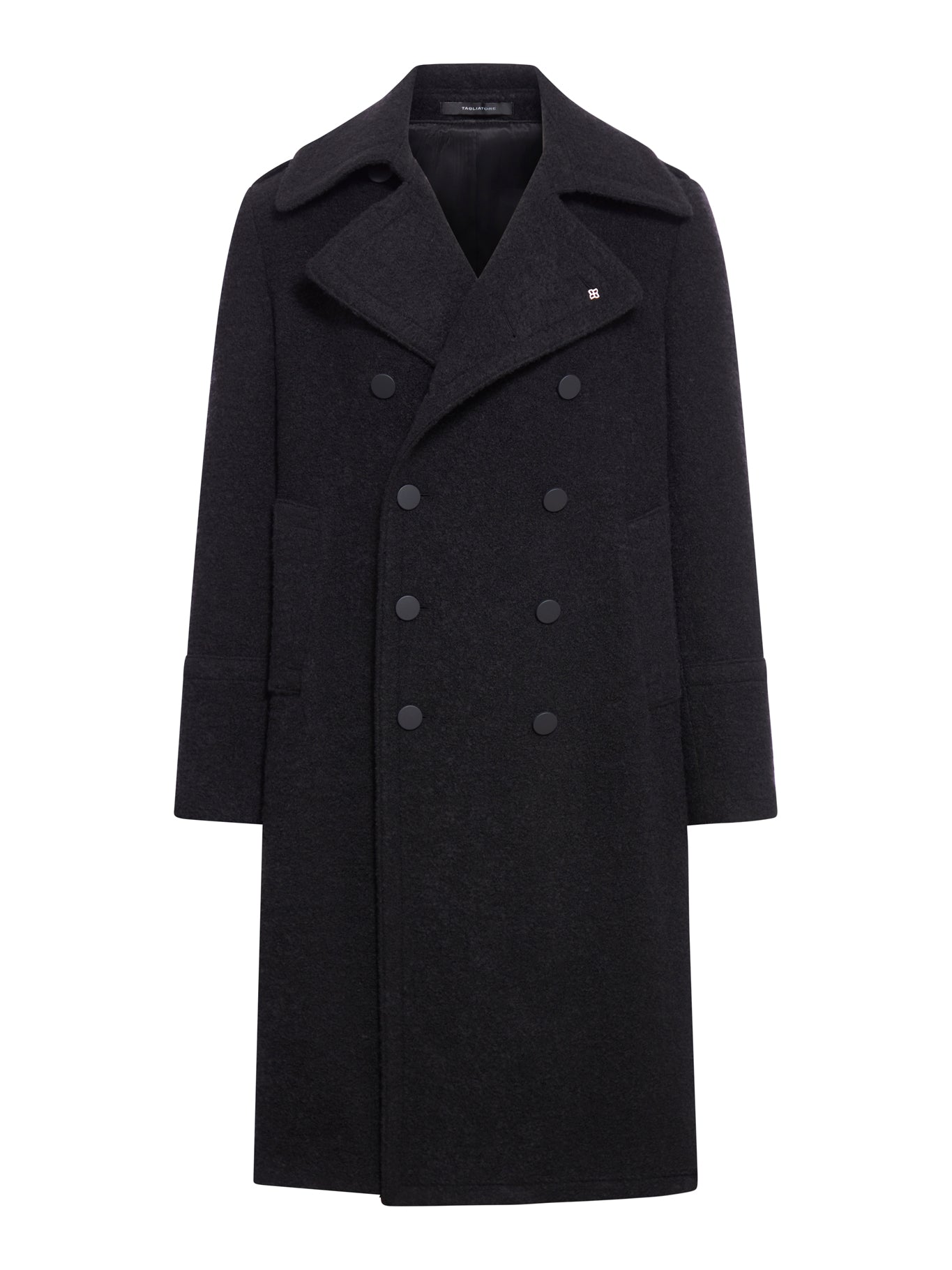 Double-breasted wool coat