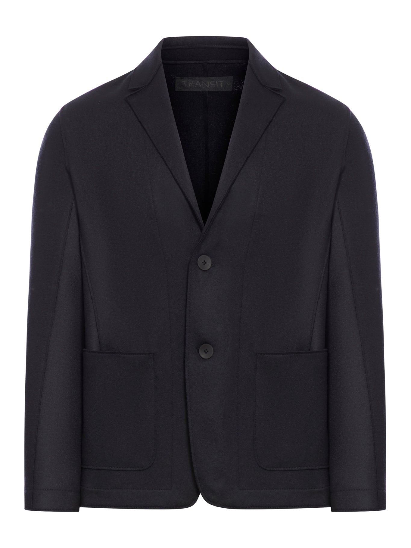 Regular-fit jacket in raw-cut virgin wool cloth with a cashmere feel