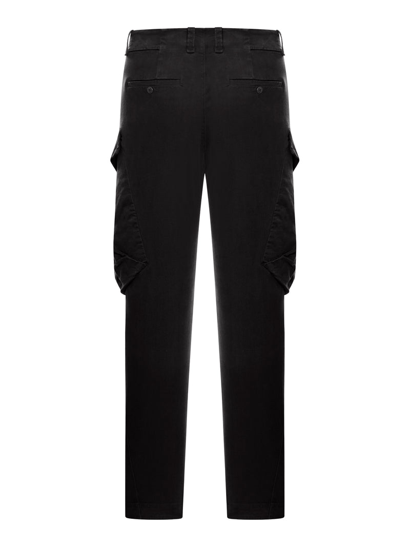 Regular fit cargo trousers in tencell and modal stretch frosted