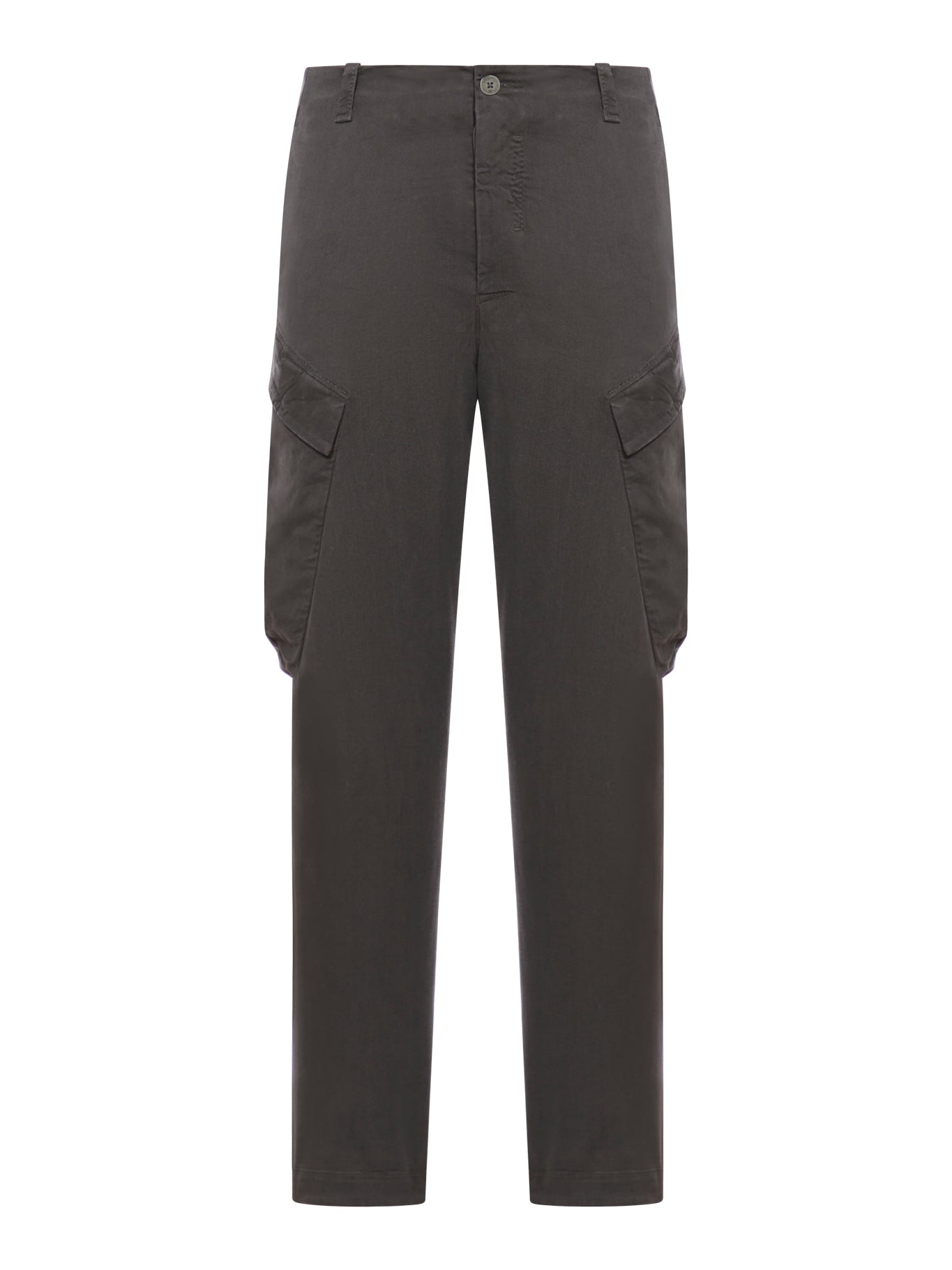 Regular fit cargo trousers in tencell and modal stretch frosted