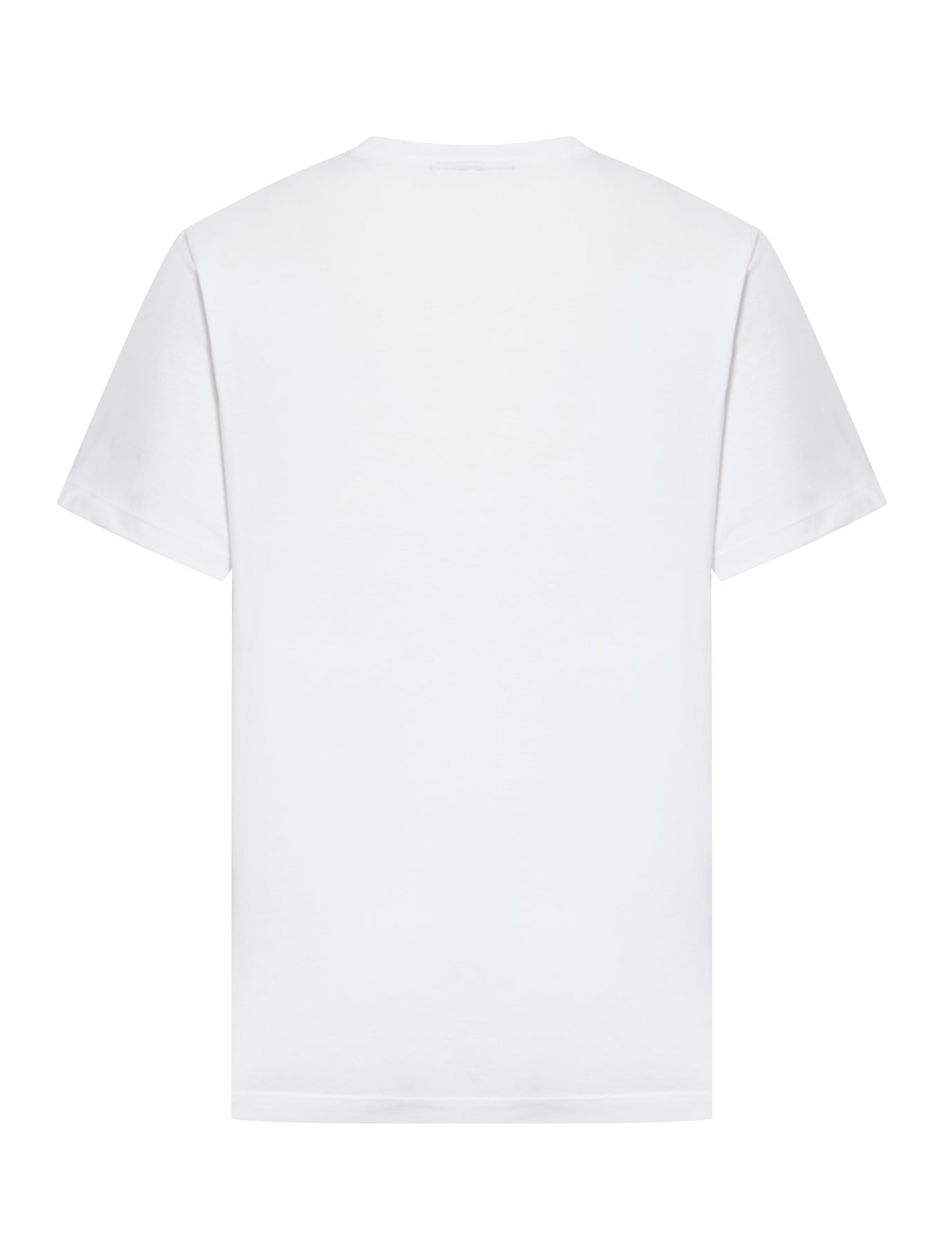WHITE BASIC JERSEY CHERRY RELAXED T-SHIRT