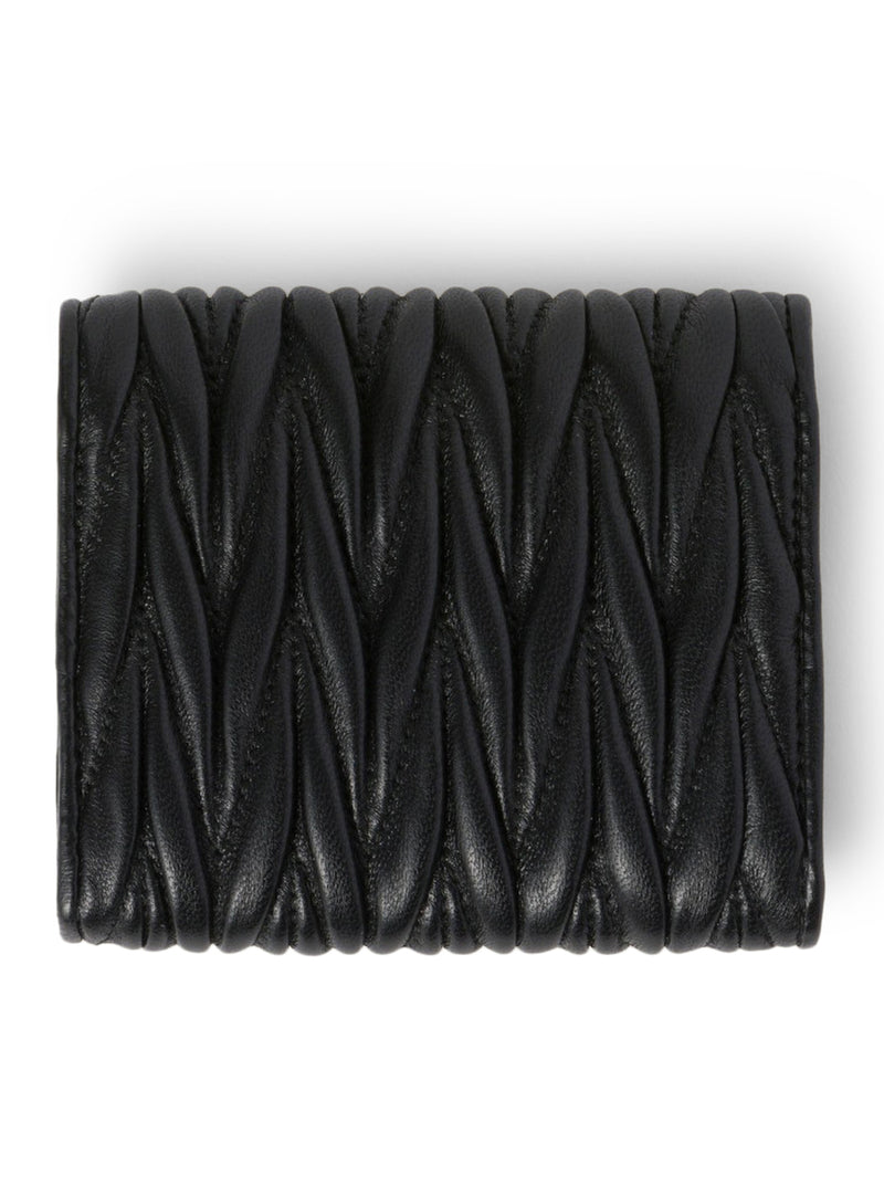 Small wallet in quilted nappa