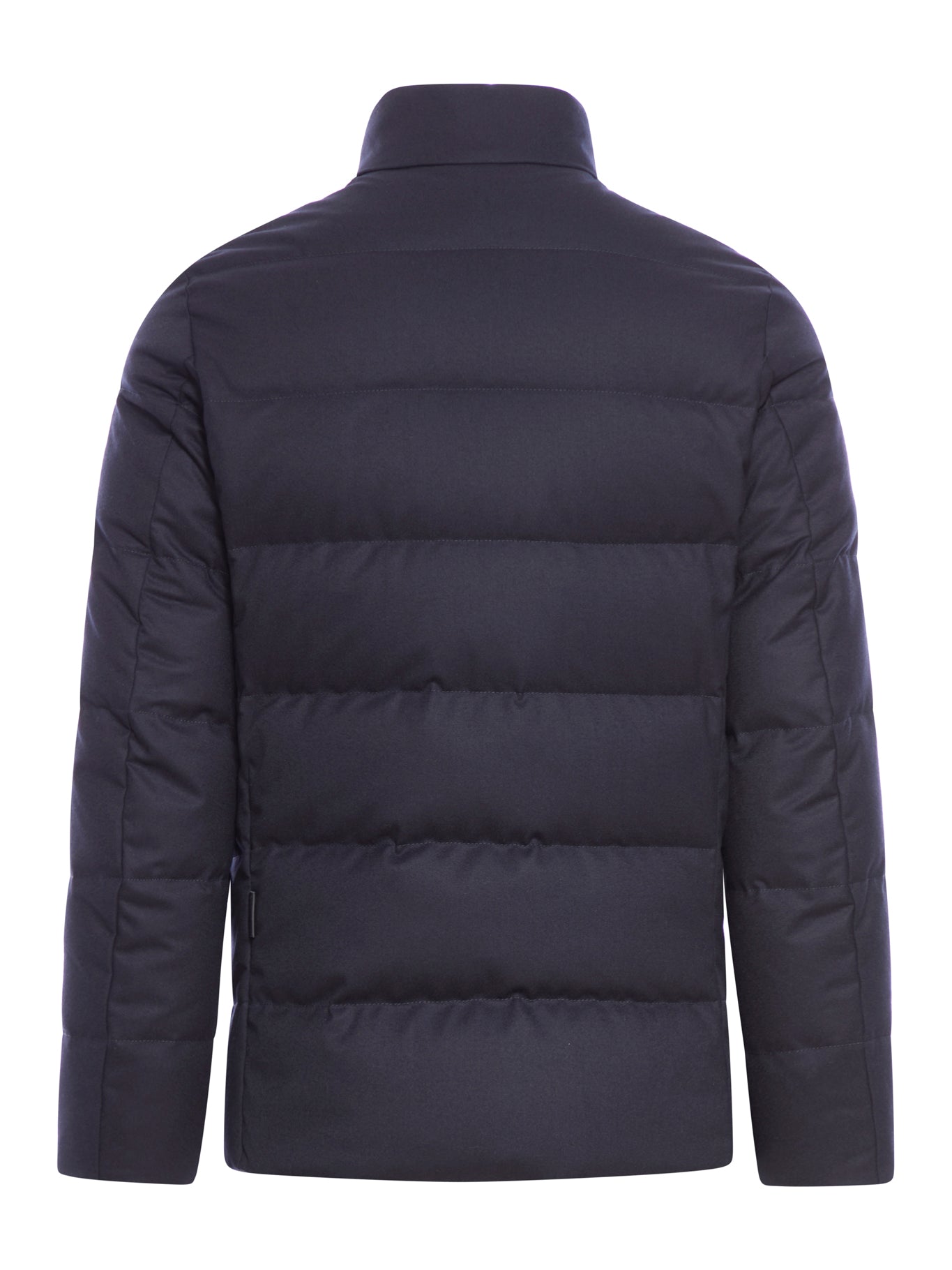 high-neck snap-fastening padded jacket